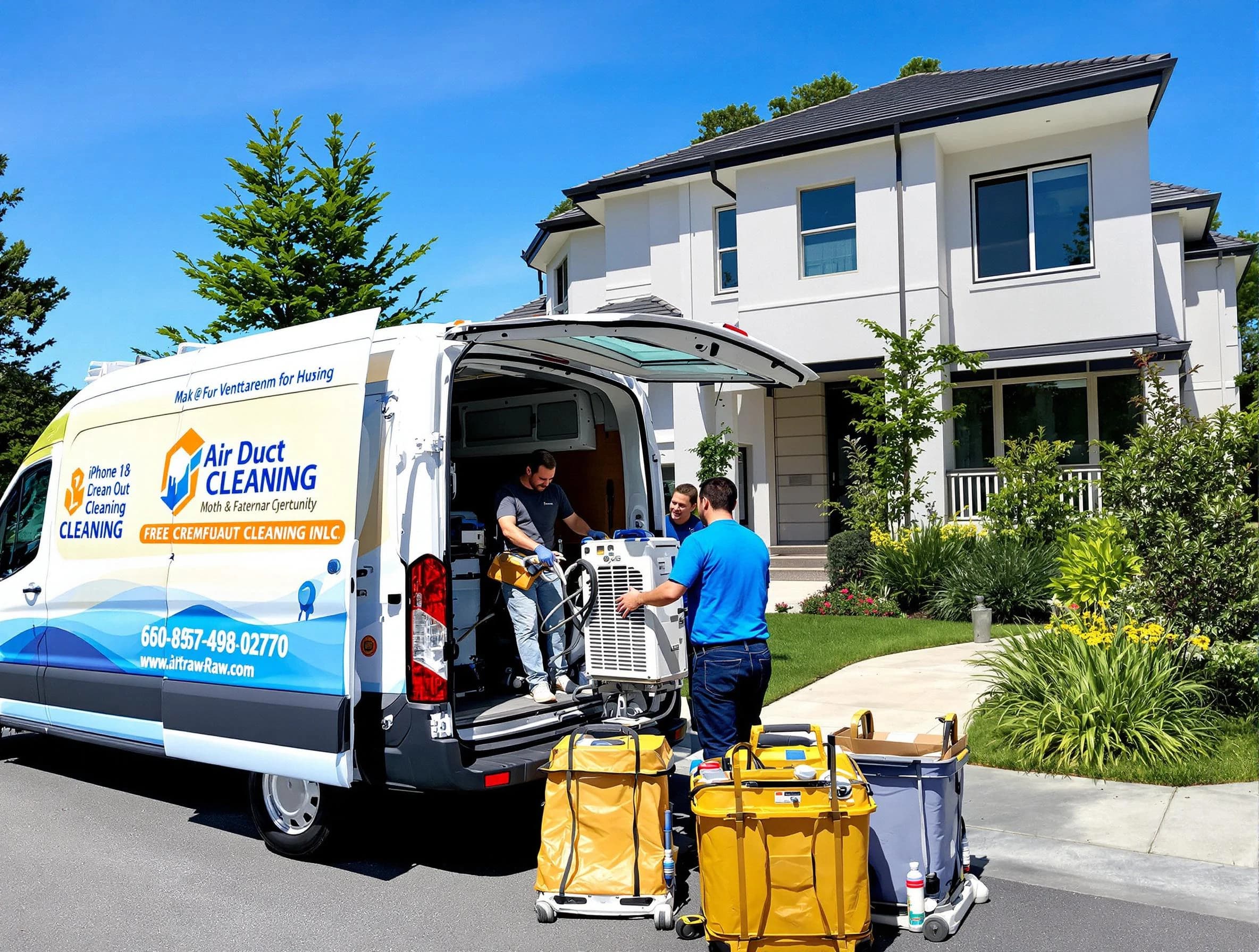 Goodyear Air Duct Cleaning technician performing professional air duct cleaning in Goodyear