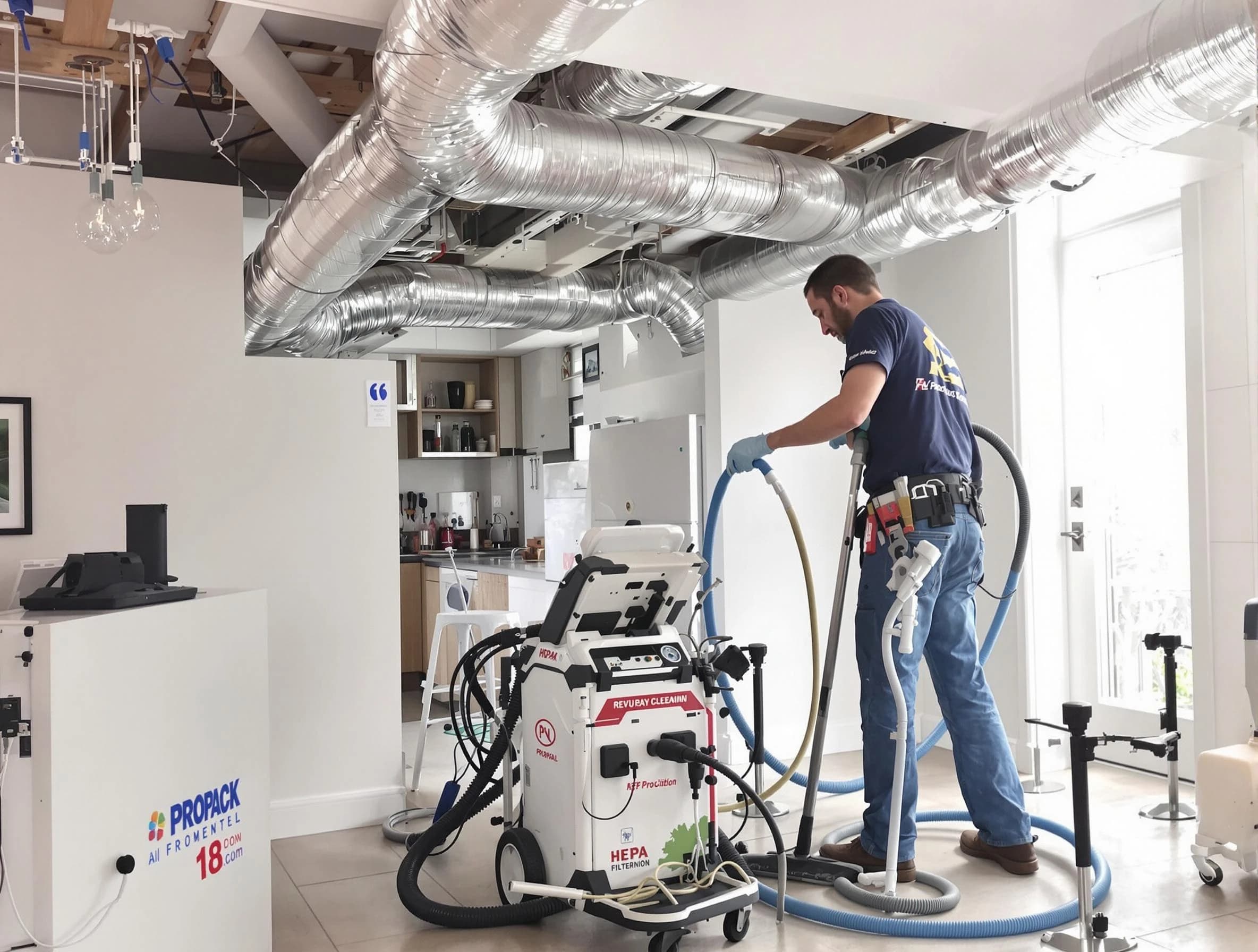 Goodyear Air Duct Cleaning technician performing advanced pure duct cleaning with specialized equipment in Goodyear
