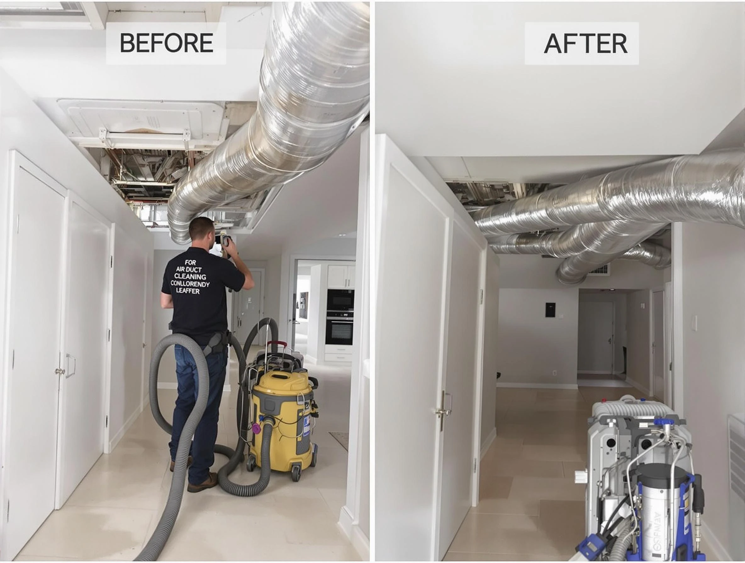 Goodyear Air Duct Cleaning professional performing thorough air duct cleaning in Goodyear