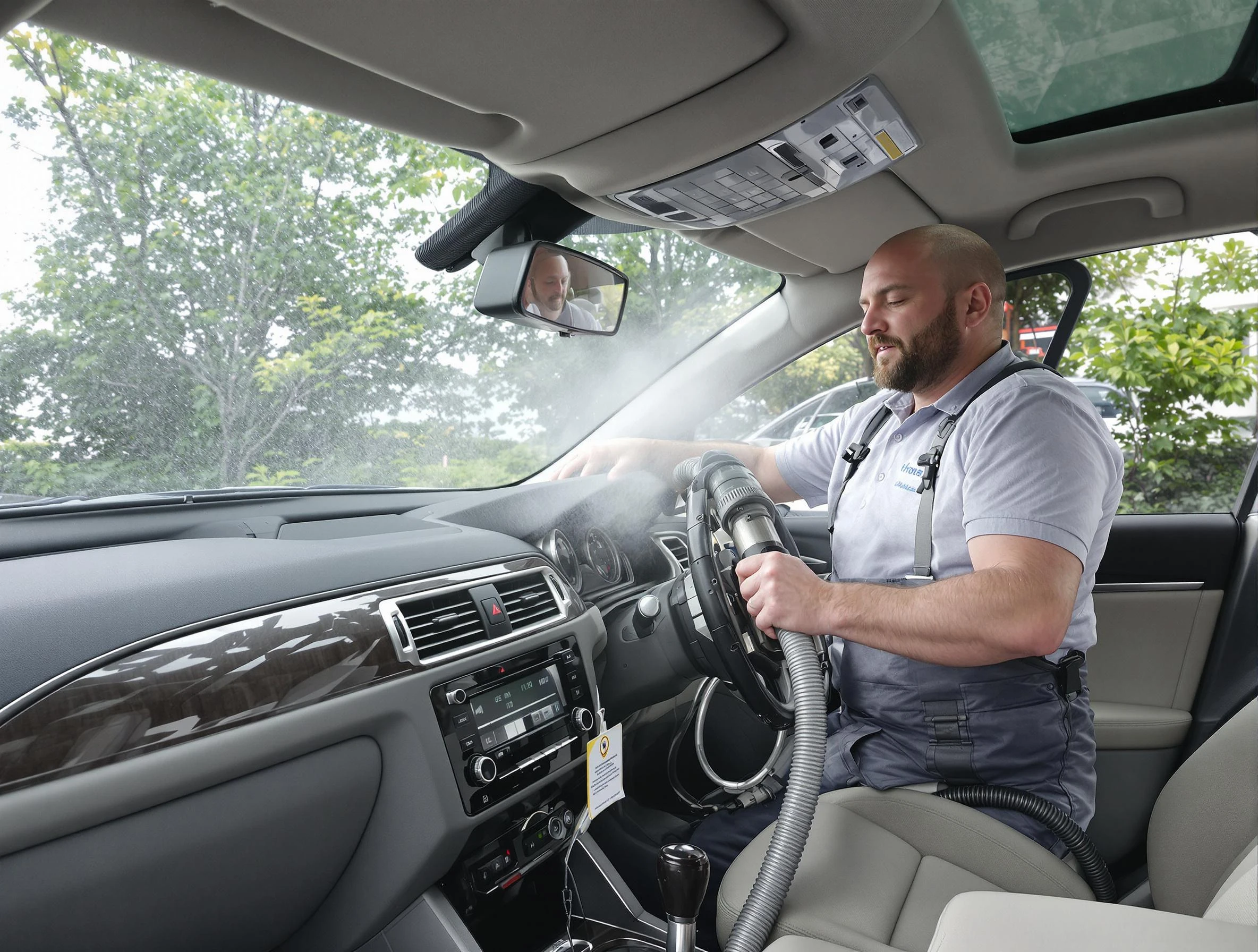 Goodyear Air Duct Cleaning specialist performing professional car duct cleaning in Goodyear